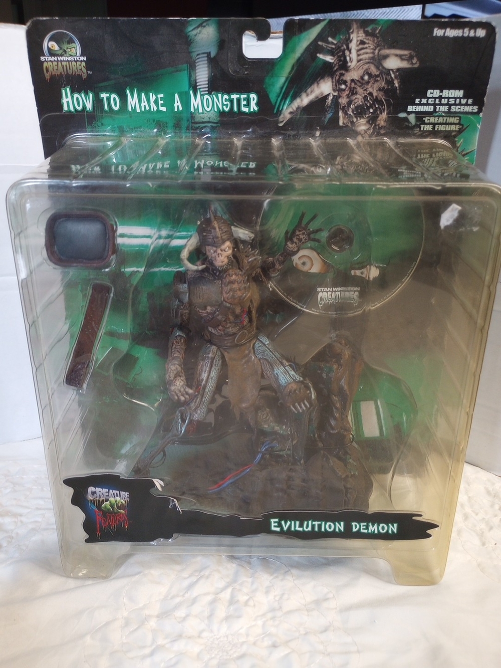 How to Make a Monster Eviluition Demon Figure - Green/Brown